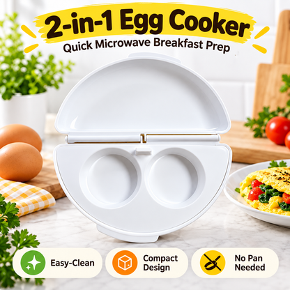 2-in-1 Microwave Omelet Maker & Egg Cooker