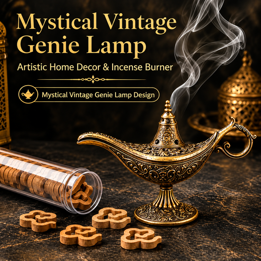 Vintage Aladdin Genie Lamp Incense Holder