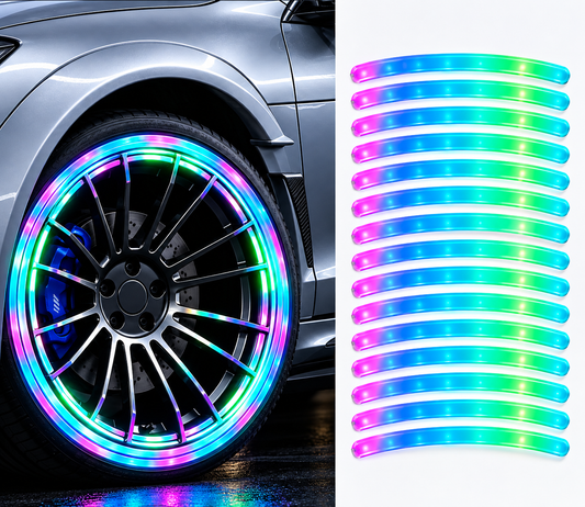 20 Pcs Creative Glow in the Dark Wheel Hub Stickers
