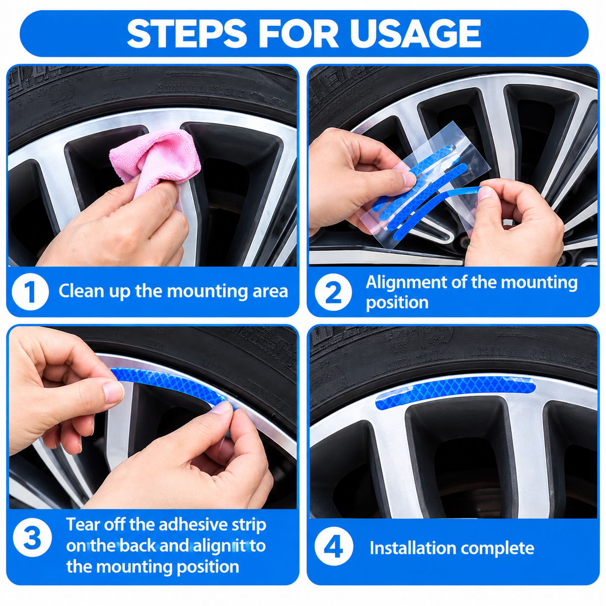 20 Pcs Creative Glow in the Dark Wheel Hub Stickers