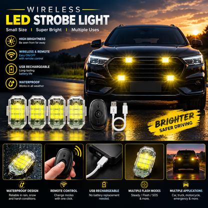 High-Brightness Wireless LED Strobe Light